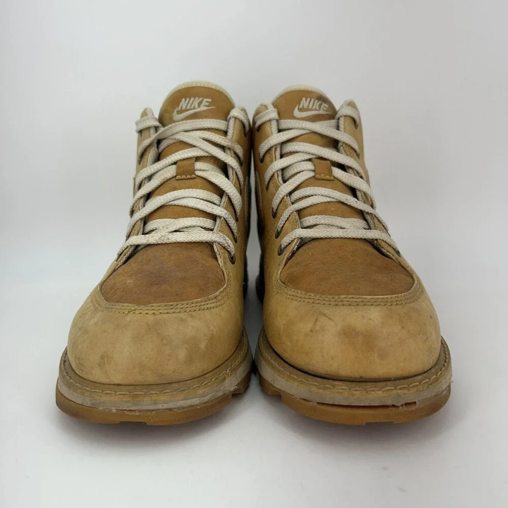 Vintage Nike Air Ecrof Boots Mens Size 9 Nubuck Leather Combat Ankle 308657-221